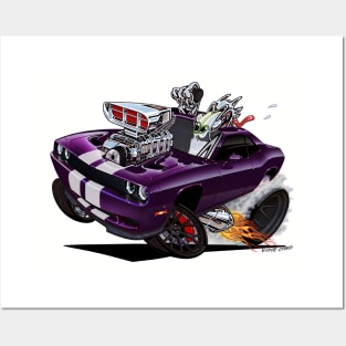 Challenger HELLCAT Plum Crazy Purple Posters and Art